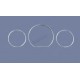 Cercle de compteur chromé W124