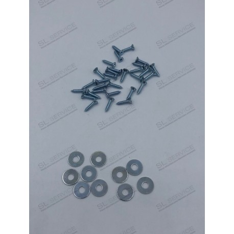 SET VIS RONDELLE POUR BAGUETTE ALU MARCHE PIEDS 37/52