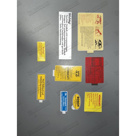 KIT AUTOCOLLANTS 9 PIECES