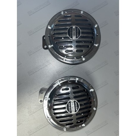 PAIRE DE KLAXON CHROME V121013454