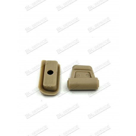 Clips et support pare soleil beige clair