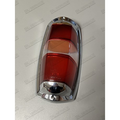 Verre de feux 190SL rouge/blanc/rouge avec chrome