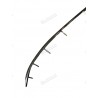BAGUETTE CHROMEE RONDE SUR LUNETTE ARRIERE REPRO