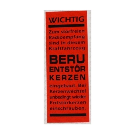 Autocollant beru