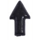 Symbole de fonctionnement noir, forme de flèche