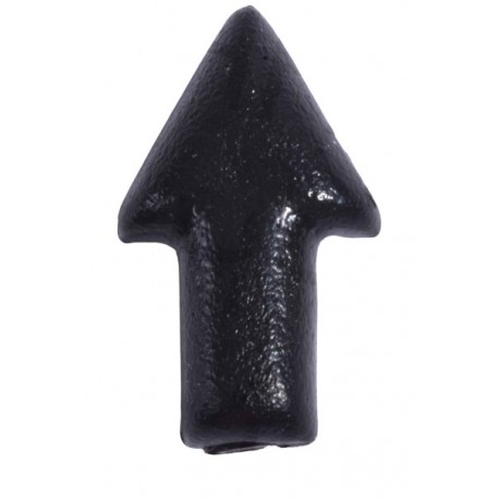 Symbole de fonctionnement noir, forme de flèche