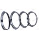 SET CERCLES DE ROUE INOX POLI  EXT. 14P REPRODUCTION