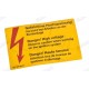 AUTOCOLLANT HAUTE TENSION D/EN/FR