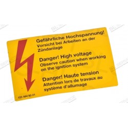 AUTOCOLLANT HAUTE TENSION D/EN/FR