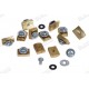 PAIRE DE BAGUETTE DE TOIT CHROME HAUT AVEC FIXATION