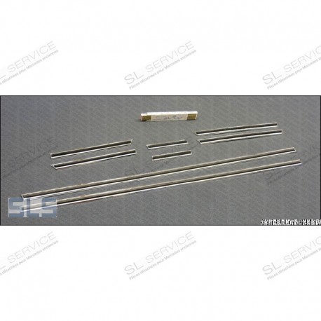 KIT 8 BAGUETTES CHROME TOUR DE CAISSE AVEC JOINT