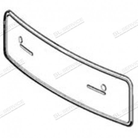 SUPPORT PLAQUE DE POLICE AVANT CHROME..W107+113