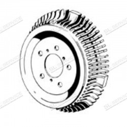TAMBOUR DE FREIN ARRIERE