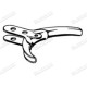 GUIDE DE CABLE DE FREIN