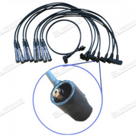 KIT CABLES ALLUMAGES 8 CYLINDRES PUSH ON