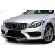 Calandre Look AMG GT noir et lamelles chromées W205