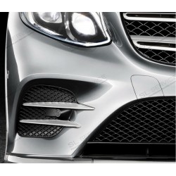 Ailettes d'aération chromées pare choc avant GLC W253