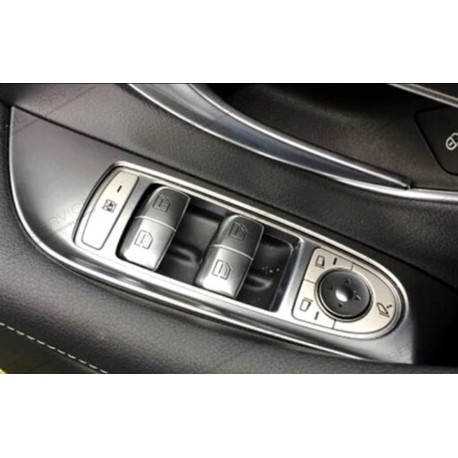 Cadre bouton lève vitre alu matt Classe E W213