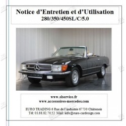 Notice d'entretien et d'utilisation W107 280-450SL/C sur CD