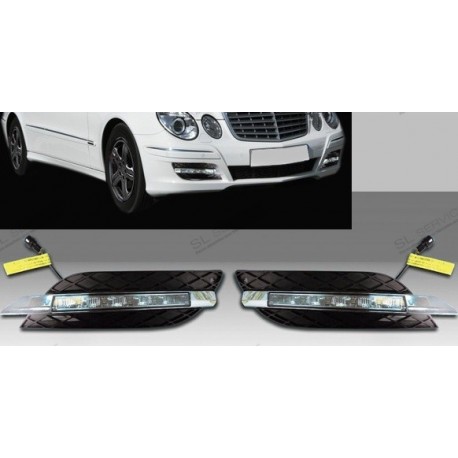 Feux diurne Led avec grille pour W211 ap 06/2006
